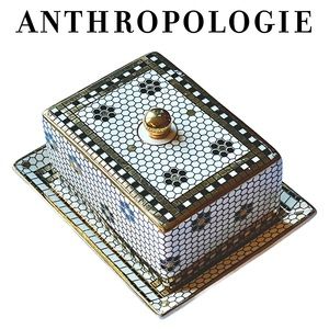 Anthropologie • *Host Pick* • Bistro Tile Butter Dish
